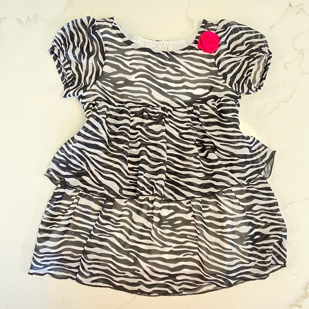 Black & White Animal Print Dress